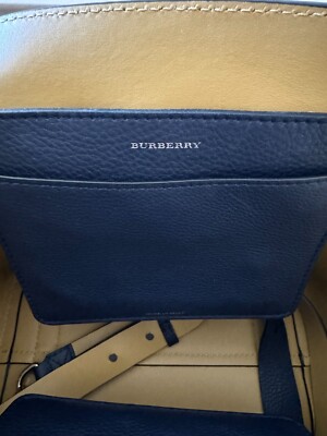 Burberry Leather Belt Bag (The Small) Blue & White | eBay