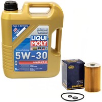 MotoröL Set 5W-30 5 Liter + ÖLfilter SH 4049 P FüR Audi A4 Seat Altea Skoda VW
