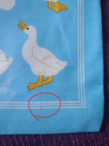 Vintage Ulster Weber Ente ""Quacksalber"" PVC Tragetasche Einkaufstasche 18,5""x 14"" blau - Bild 7 von 9