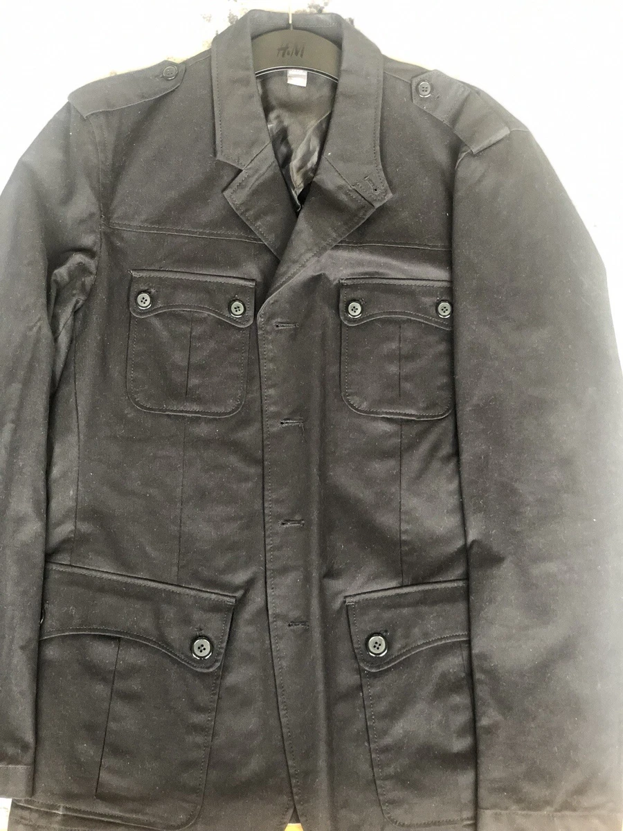 H&m military jacket best sale mens