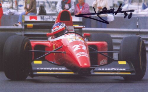 F1 Original Handsigned Autograph Jean Alesi Team Ferrari - Bild 1 von 1
