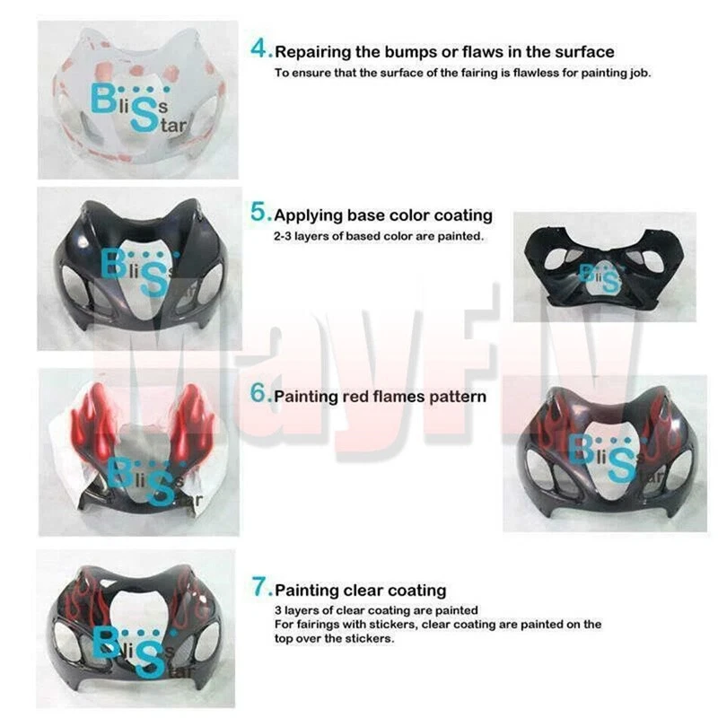 适合 SUZUKI GSXR1000 2009 - 2016 K9 注塑整流罩套装车身套件 — 第 4/4 张图片