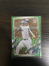 2021 Topps Series 1 Eddy Alvarez Green Ice Parallel RC 002!!!!/499 Miami Marlins