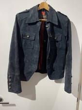 Julia S Roma Vintage Look Special Leather Women Jacket Size 12 Pre Loved