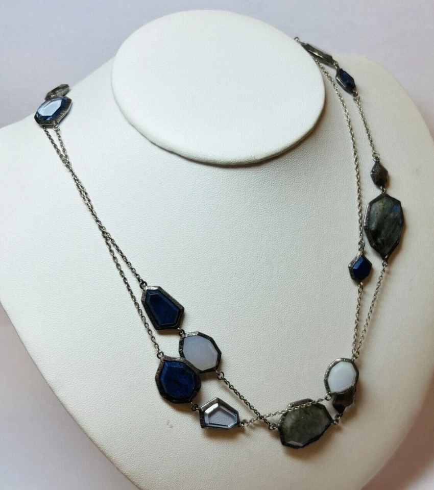 Collar Silpada de plata de ley 925 lapislázuli de lujo N3093 40 pulgadas Foto 4 de 4