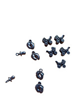 11 Anhänger Charms Bettelarmband Metallanhänger Kinderwagen Schnuller Babyfüße