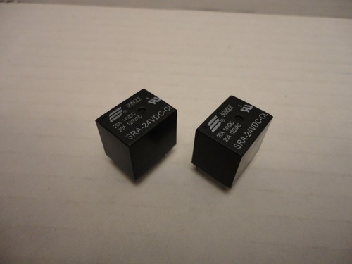 Paquete de 2 relé de alimentación negro Songle 20A 24V CC SRA-24VDC-CL 5 pines 14 VDC 125 VAC - Imagen 4 de 11