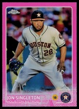 2015 Topps Chrome - Jon Singleton #40 Pink Refractor Astros