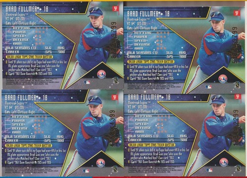 1998 Topps Stars Baseball #97 BRAD FULLMER Bronze Red Silver Gold Buy3Get1Free - Picture 2 of 2