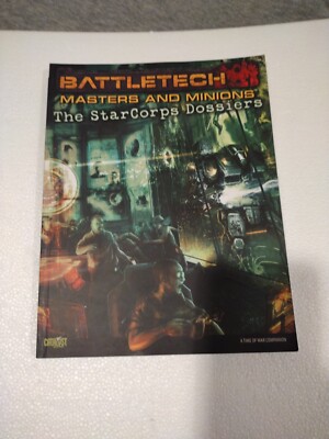 Battletech Masters and Minions Starcorps Dossier(2009) 2 Available 
