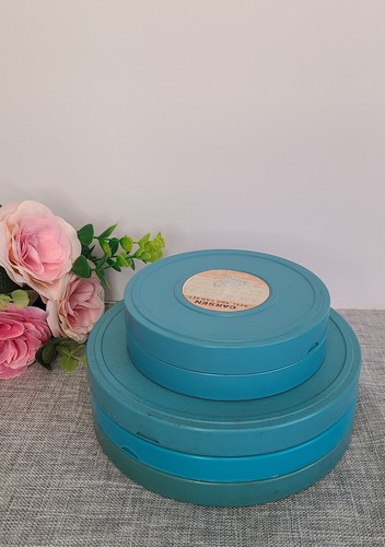 Vintage Set Of 5 Plastic Cases And Reels Dual 8mm 200 & 400 FT, Made In Canada