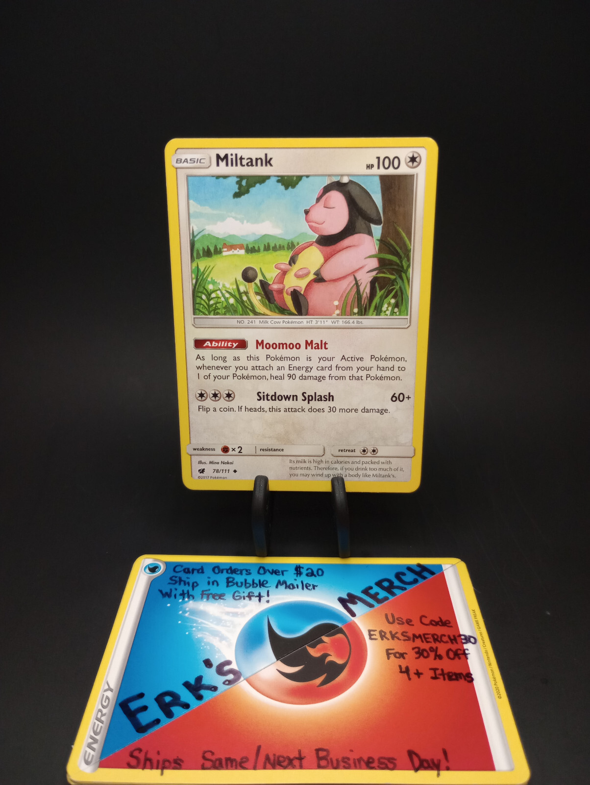 Miltank 78/111 Crimson Invasion Regular Uncommon Pokemon Card