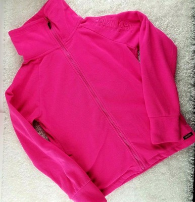calvin klein pink fleece jacket