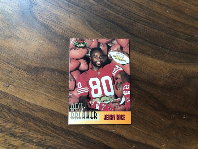 JERRY RICE INSERT 1993 TOPPS STADIUM CLUB RECORD BREAKER 49ERS 