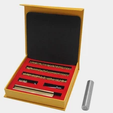 Custom brass alphabet letter number active font stamp leather craft seal tool