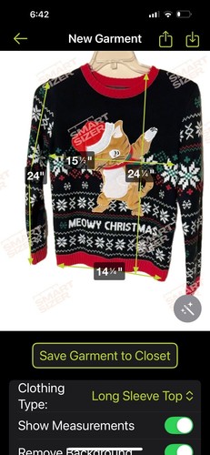 KidMEOWY CHRISTMAS Cat Dab Ugly Holiday Sweater Acrylic Boys Girl Medium L 12/14 - Picture 7 of 7