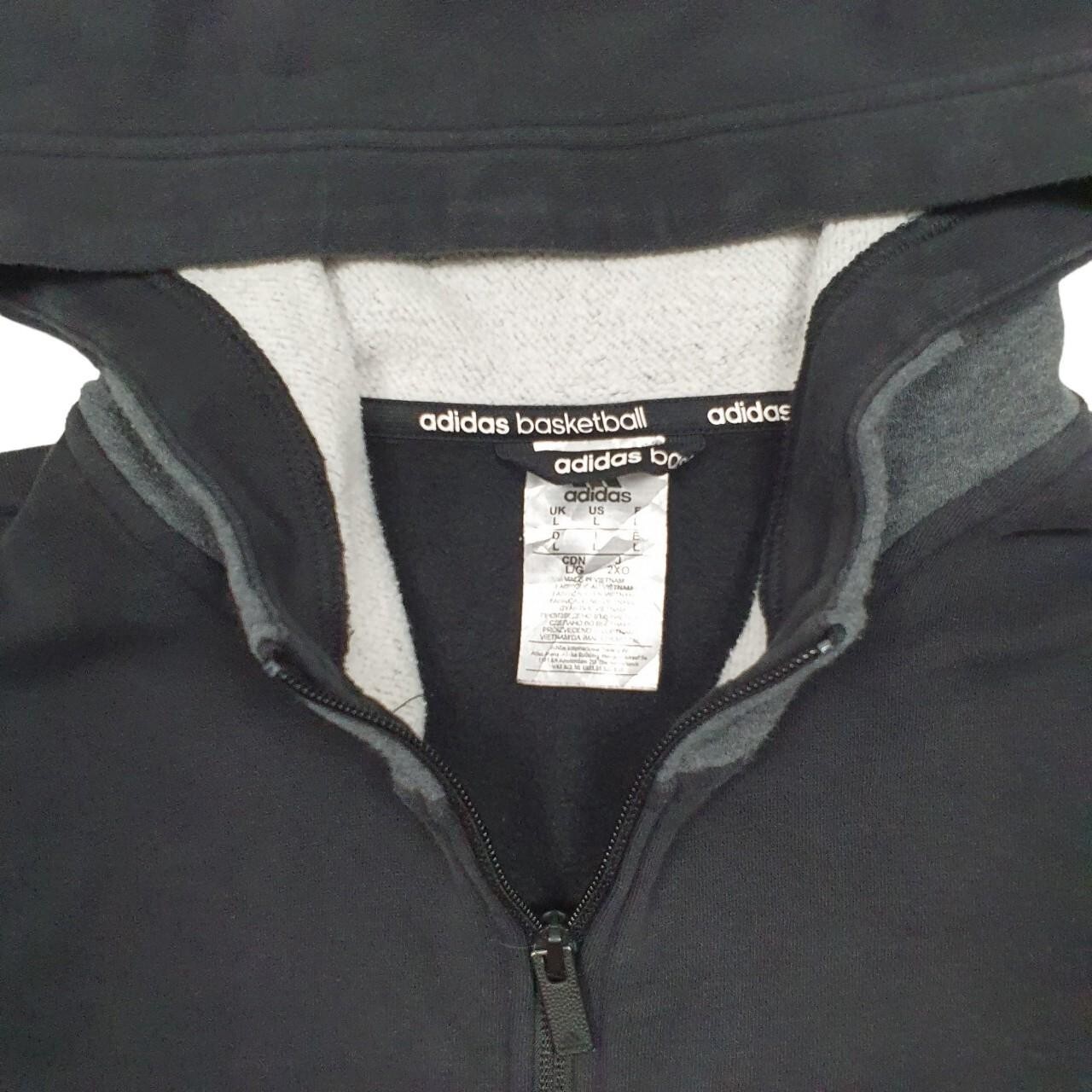 ADIDAS Full zip Cotton Jumper Sweatshirt Mens L image 2
