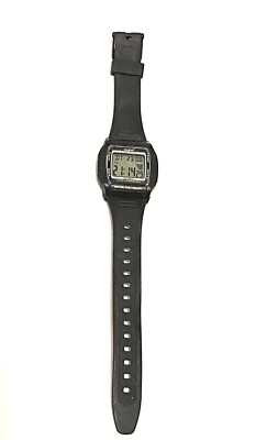 Men Casio Illuminator Digital Black Band Chrono Watch 2879 W-201 C6