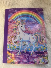  2 NEW Lisa Frank - Unicorn Rainbow Standard Size Binded Notebook 100 sheets T2
