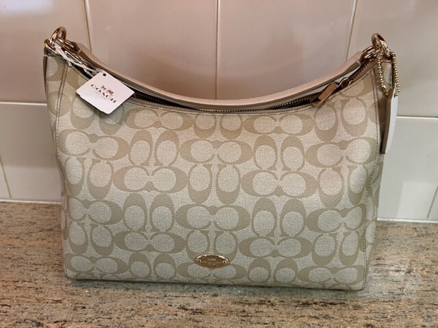 New WT Coach F34899 Celest E/W Convertible Hobo in Signature 