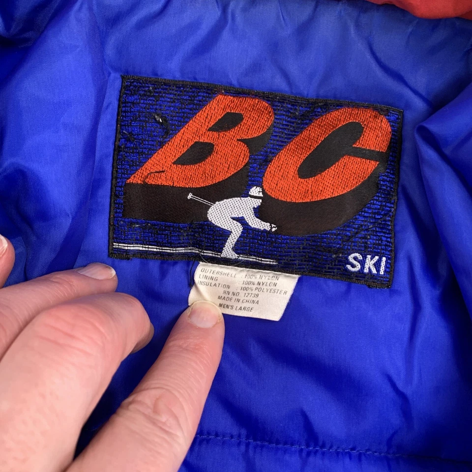BC Ski VTG Puffer Jacket Mens Size L - Image 3 of 4