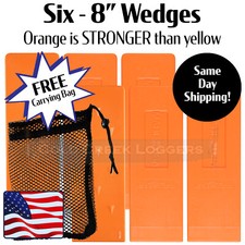 6 - 8" - USA HARD logging Felling Bucking Tree Forestry Falling Spiked Wedges