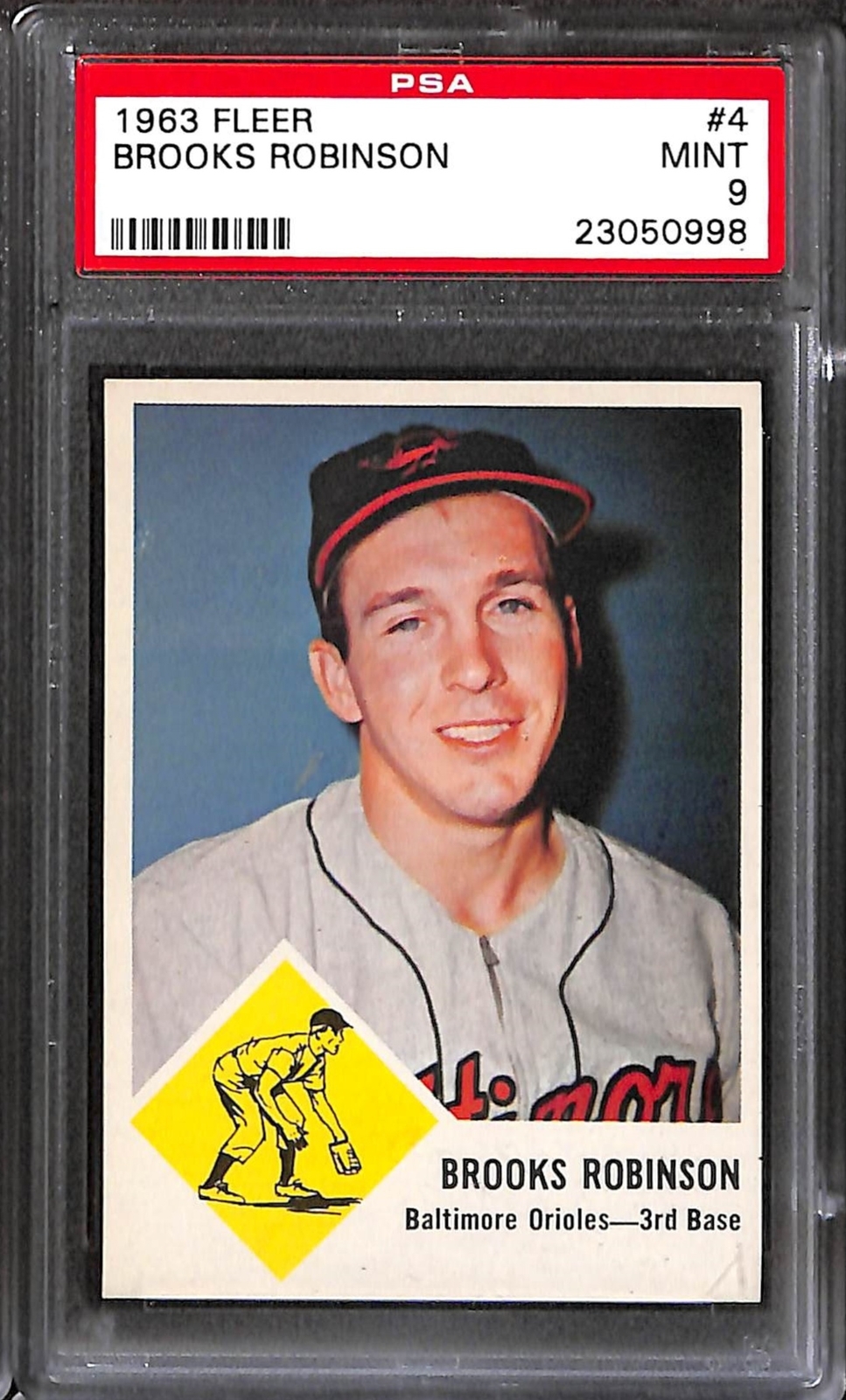 1963 Fleer #4 Brooks Robinson PSA 9 Mint 23050998