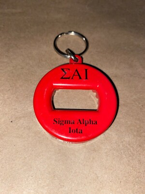 Sigma Alpha Iota Bev Key 3 in 1 Beverage Can Bottle Opener/Keyring BLACK INK