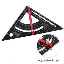 Aluminium Adjustable Combination Square Carpentry Triangle Ruler Rafter Square