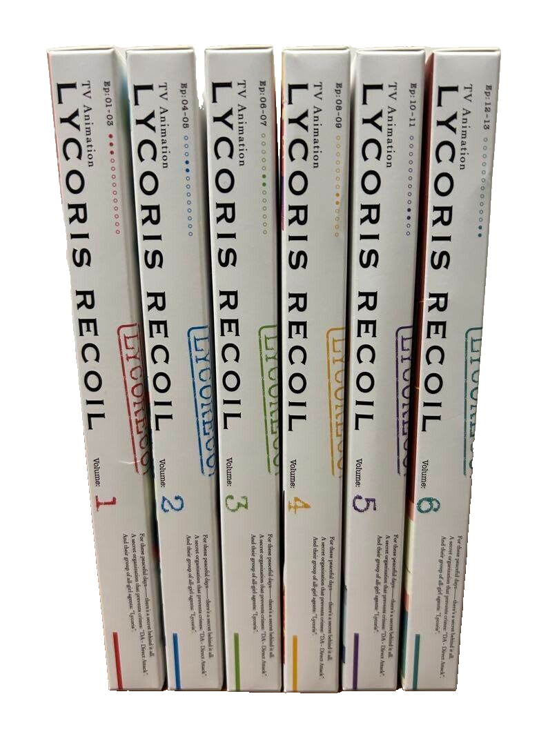 Lycoris Recoil Spider Lily Vol.1-6 Blu-ray Limited Edition | eBay