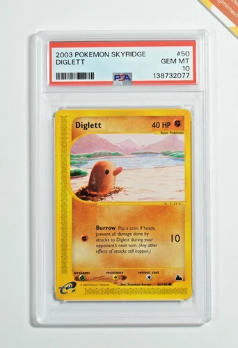 Pokemon PSA 10 Diglett #50 Skyridge 2003 English