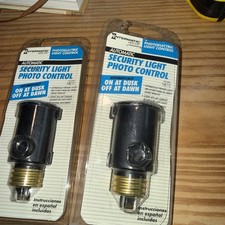2 INTERMATIC, Automatic, Dusk-to-Dawn, Light Sensing Socket Converter. NEW!