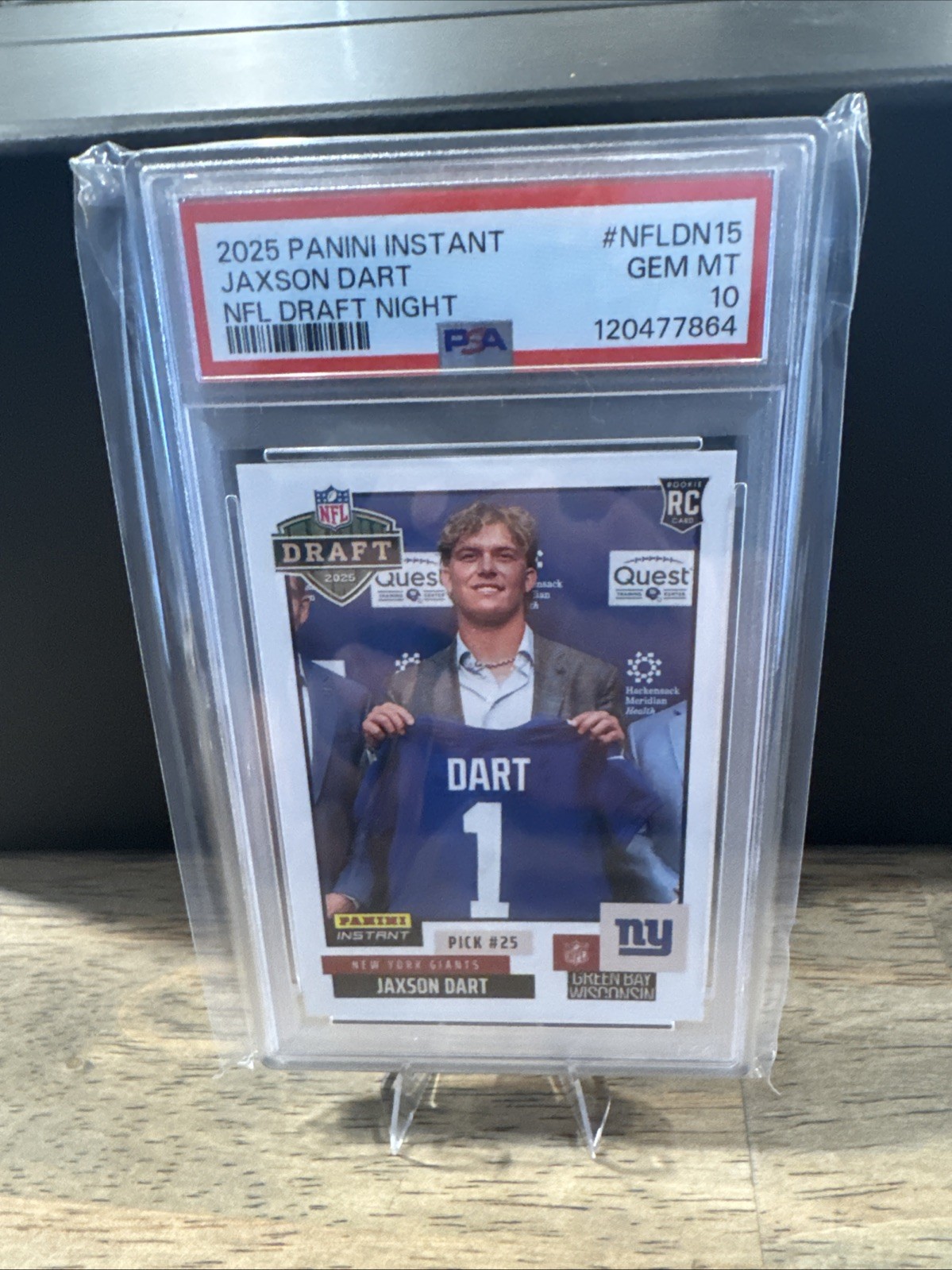 Jaxson Dart Panini Instant NFL Draft Night #NFLDN15 Base