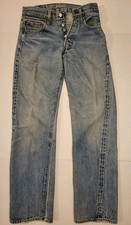 Levi's 501 Big E Women's Selvedge Blue Denim Jeans - W 28" x L 30" Vintage 60's