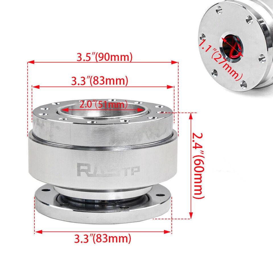 Quick Release & Hub Adapter Kit 110H For Honda Civic 92-95 EG Integra 94-01 Foto 2 de 4