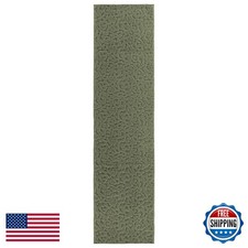 Garland Rug Ivy 2 Ft. X 12 Ft. Sage Green Floral Solid Color Area Rug