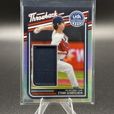 2026 Prizm USA Baseball Stars & Stripes Ethan Schiefelbein Game Worn Patch