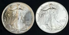 Lot Of 2 1990 American Silver Eagles .999 Fine Coins 2 Oz Total, No Reserve #25