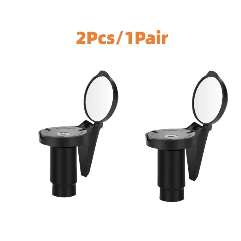 Bicycle Rear View Convex Mirror Handlebar Drop Bar Mount Acrylic Lens Lightweigh