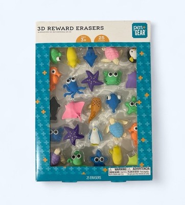 3D Fun Sea Creatures Aqua 25 pen+GEAR latex-free smudge-free New in box