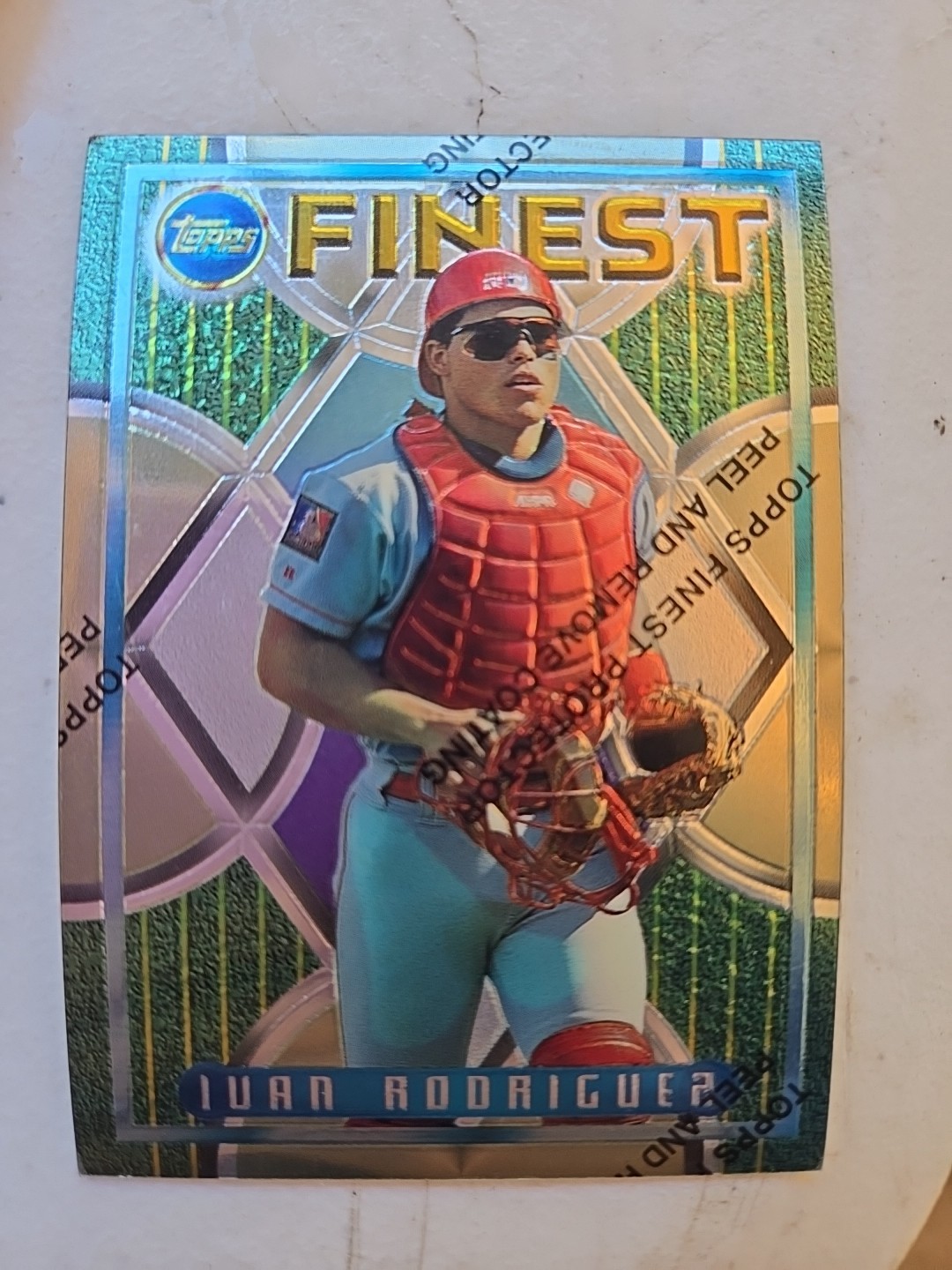 1995 Topps Finest REFRACTOR #109 Ivan Rodriguez Rangers HOF RARE PARALLEL