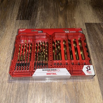 Milwaukee SHOCKWAVE Impact Duty RED HELIX 29 Piece Drill Bit Set 48-89-4672 NEW