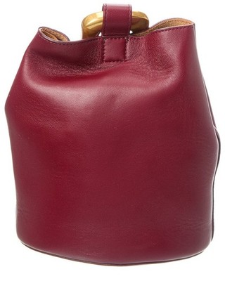 Bottega Veneta Leather Drop Bucket Bag Women's Red | eBay