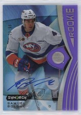 2023-24 Upper Deck Synergy Rookies Purple 23/99 Samuel Bolduc #98 Auto 1ik9