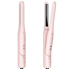 Wavytalk 0.65" Pencil Flat Iron, Cool Curl Pencil, Small 0.39 Inch, Pink