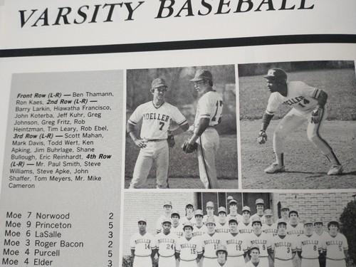 Barry Larkin 1982 Sr Yr Moeller Yearbook & Cinti Reds 30/30 Partial Ticket - Bild 7 von 7