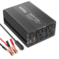 600W Inverter 12V to 110V, DC to AC Car Power Inverter for Vehicles with Black