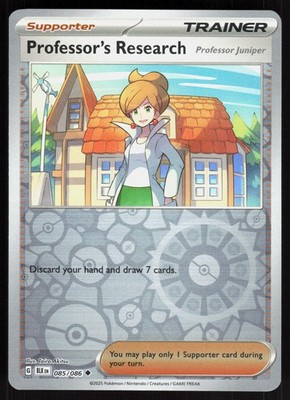 PROFESSOR'S RESEARCH ( BLK 085/086 ) REVERSE HOLO - Pokemon - 2025 OHMURA MP