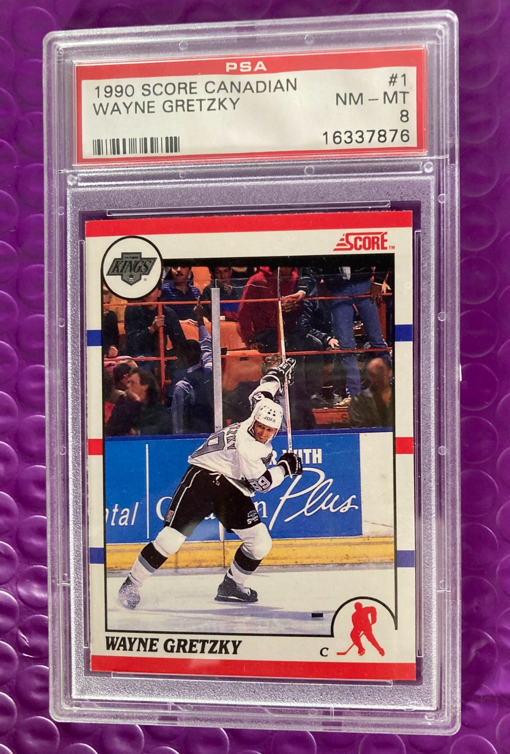 1990 Score Canadian Wayne Gretzky #1 HOF PSA 8 NM-MT