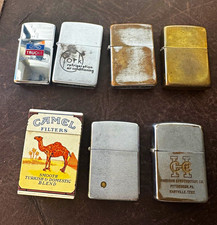 Vintage Zippo Lighter Estate Lot 7 Pcs- Rare 1940s 1950s Ford York Advertising Vintage Zippo Lighter Estate Lot 7 Pcs- Rare 1940s 1950s Ford York Advertising